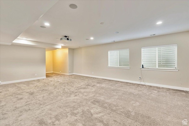 4089 W 1700 N Unit 618, Lehi, UT 84043 - empty room featuring visible vents, carpet flooring, recessed lighting, and baseboards