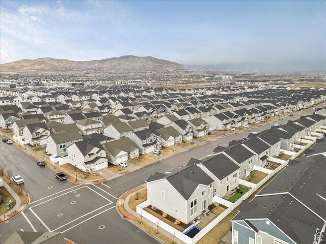 4089 W 1700 N Unit 618, Lehi, UT 84043 - drone / aerial view featuring a mountain view and a residential view
