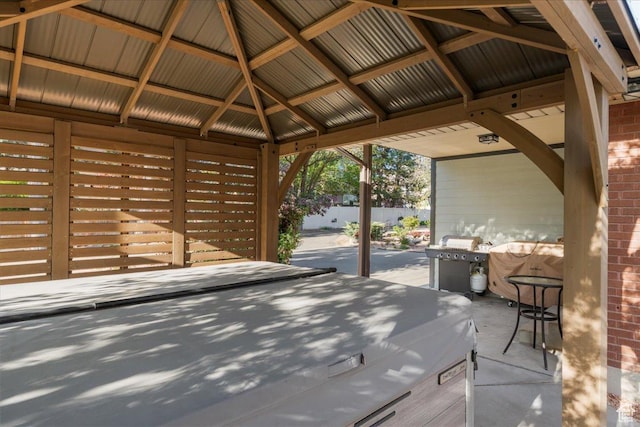 1411 E Elm Leaf Cv, Salt Lake City, UT 84117 - view of patio / terrace featuring a gazebo