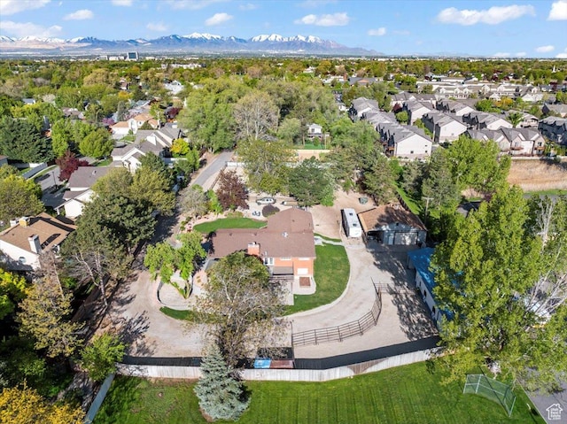 1411 E Elm Leaf Cv, Salt Lake City, UT 84117 - bird's eye view featuring a residential view and a mountain view