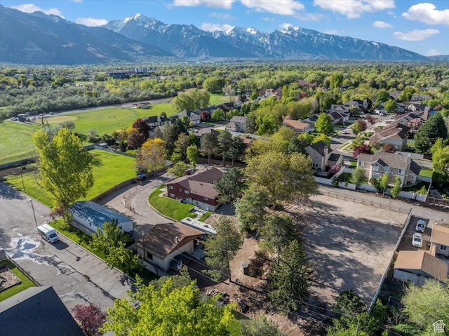 1411 E Elm Leaf Cv, Salt Lake City, UT 84117 - bird's eye view featuring a mountain view and a residential view