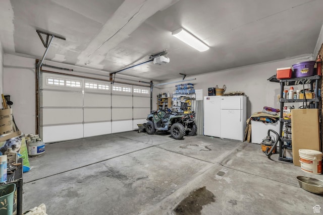 1411 E Elm Leaf Cv, Salt Lake City, UT 84117 - garage featuring a garage door opener