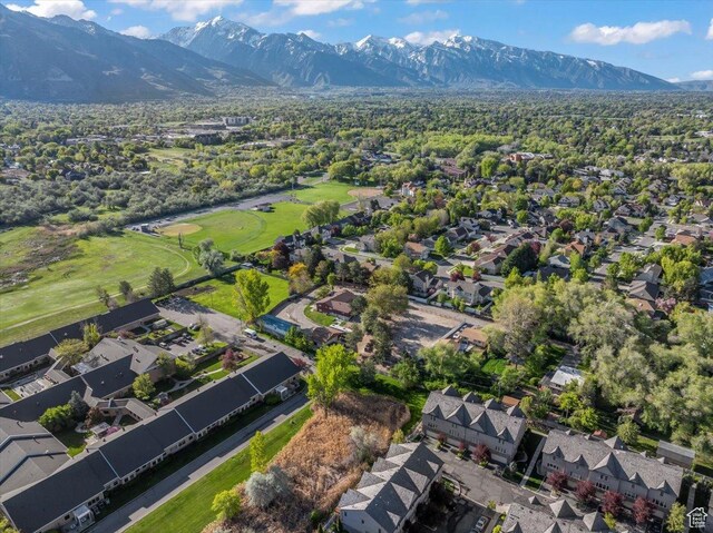 1411 E Elm Leaf Cv, Salt Lake City, UT 84117 - bird's eye view with a mountain view and a residential view