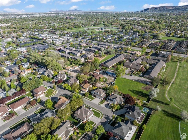 1411 E Elm Leaf Cv, Salt Lake City, UT 84117 - bird's eye view with a residential view and a mountain view
