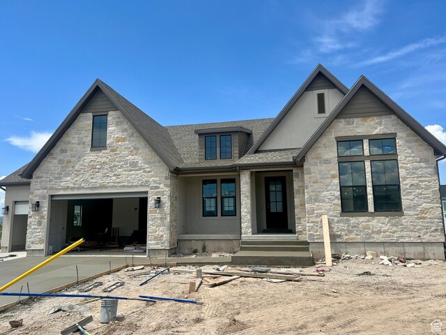 1185 N 2650 W, Lehi, UT 84043 - view of front facade featuring stone siding and roof with shingles