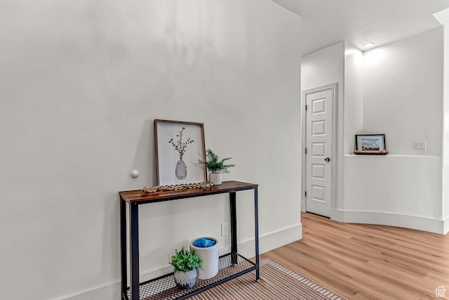 3857 S Windlass Rd W, Saratoga Springs, UT 84045 - hallway with baseboards and light wood-style flooring