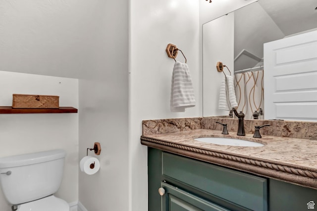 3857 S Windlass Rd W, Saratoga Springs, UT 84045 - full bathroom with vanity, baseboards, and toilet