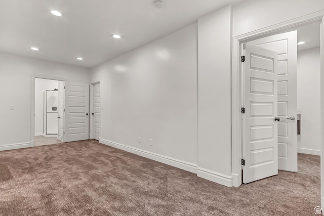3857 S Windlass Rd W, Saratoga Springs, UT 84045 - carpeted empty room with recessed lighting and baseboards