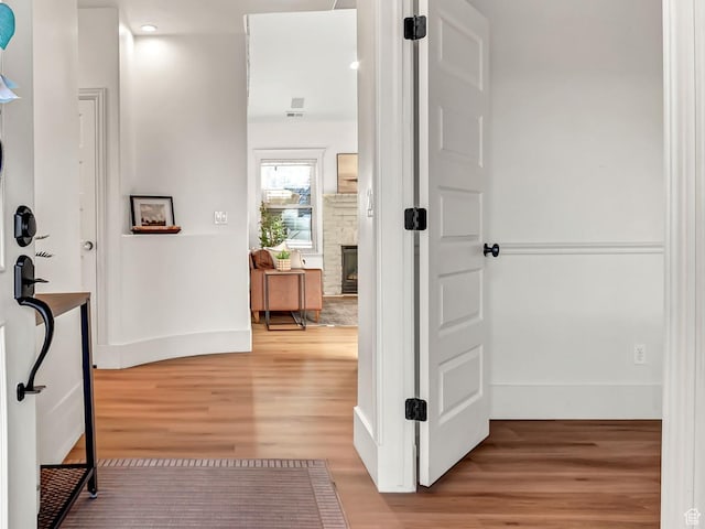 3857 S Windlass Rd W, Saratoga Springs, UT 84045 - hall with light wood finished floors