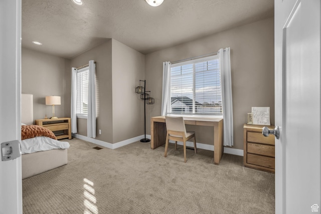 571 S 3350 W, Syracuse, UT 84075 - bedroom with carpet flooring, recessed lighting, a textured ceiling, and baseboards