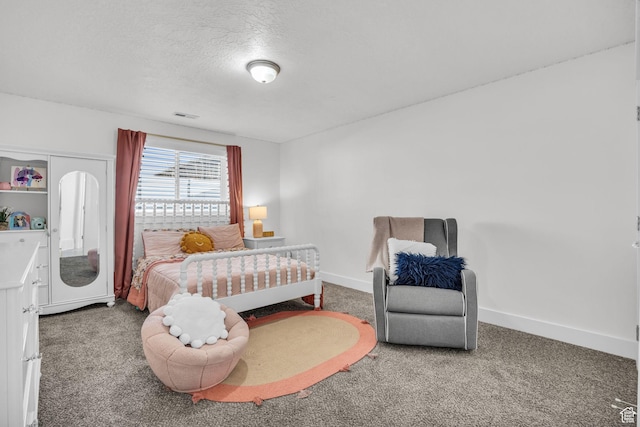 571 S 3350 W, Syracuse, UT 84075 - bedroom with visible vents, a textured ceiling, baseboards, and carpet