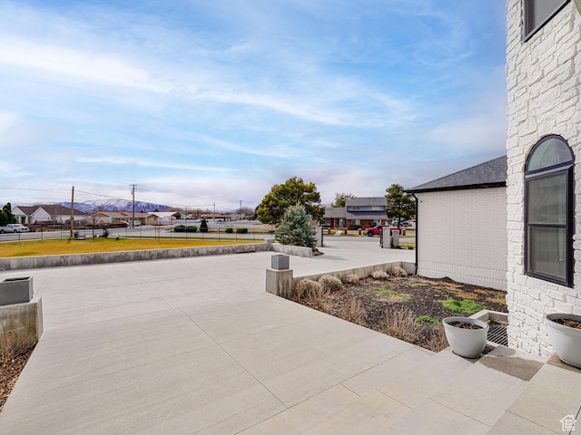 view of patio / terrace featuring a residential view