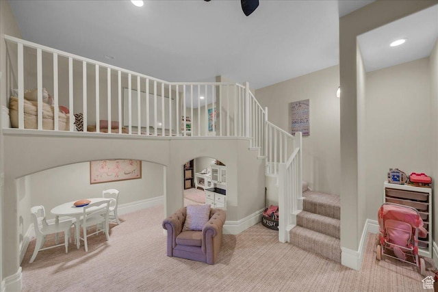 2255 S Hill Rd Unit 14, St George, UT 84790 - stairway featuring recessed lighting, carpet, and baseboards
