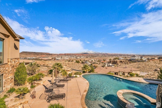 2255 S Hill Rd Unit 14, St George, UT 84790 - view of pool with a patio area and a pool with connected hot tub