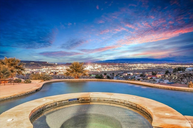 2255 S Hill Rd Unit 14, St George, UT 84790 - view of swimming pool with an in ground hot tub