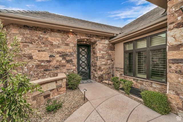 2255 S Hill Rd Unit 14, St George, UT 84790 - doorway to property featuring stone siding
