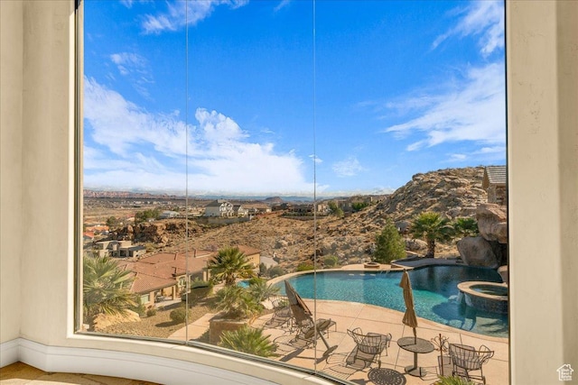2255 S Hill Rd Unit 14, St George, UT 84790 - view of swimming pool featuring a pool with connected hot tub
