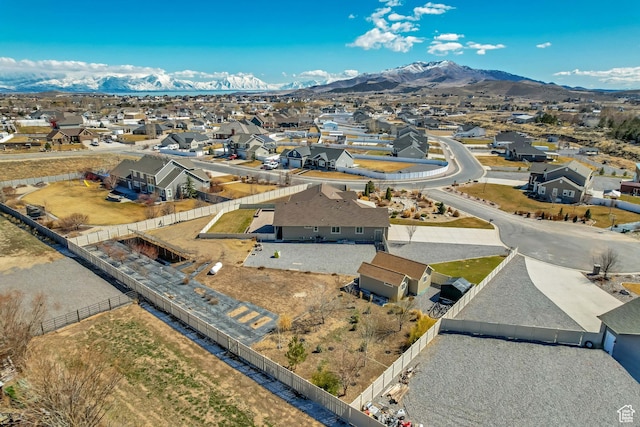 1879 E Tickville Cir, Eagle Mountain, UT 84005 - bird's eye view with a residential view and a mountain view