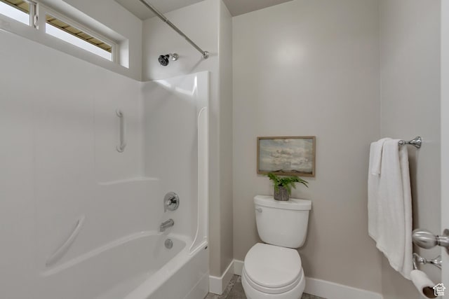 1879 E Tickville Cir, Eagle Mountain, UT 84005 - full bathroom featuring baseboards, toilet, and bathtub / shower combination