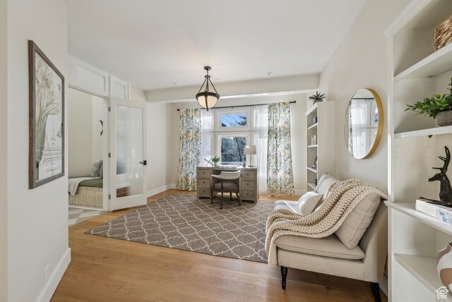 1919 E Baywood Dr, Holladay, UT 84117 - living area featuring baseboards and wood finished floors