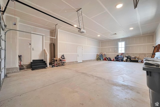 563 W Founders Blvd Unit 90, Saratoga Springs, UT 84045 - garage with a garage door opener and recessed lighting