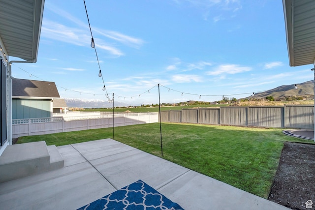 563 W Founders Blvd Unit 90, Saratoga Springs, UT 84045 - view of yard featuring a patio area and a mountain view