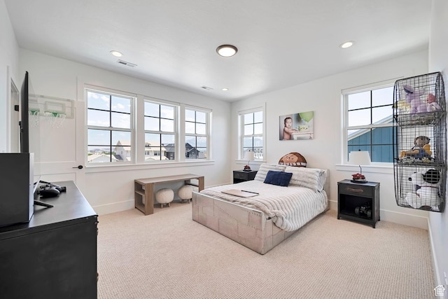 563 W Founders Blvd Unit 90, Saratoga Springs, UT 84045 - bedroom featuring carpet floors, multiple windows, baseboards, and recessed lighting
