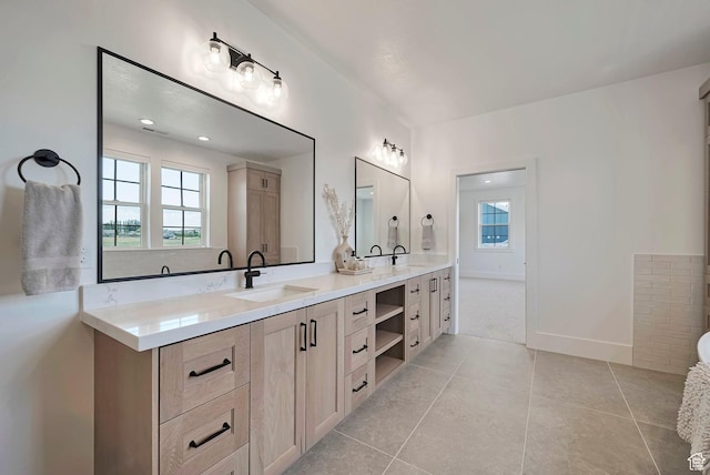 563 W Founders Blvd Unit 90, Saratoga Springs, UT 84045 - full bathroom featuring tile patterned floors and double vanity
