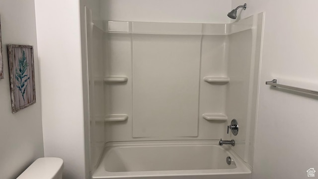 7886 S Fauna Ln W, West Jordan, UT 84081 - bathroom featuring tub / shower combination and toilet