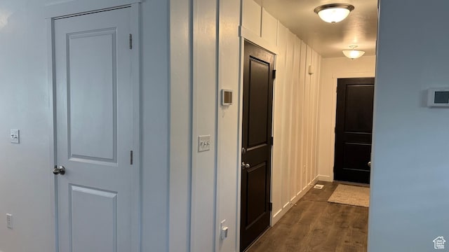 7886 S Fauna Ln W, West Jordan, UT 84081 - hall with dark wood finished floors