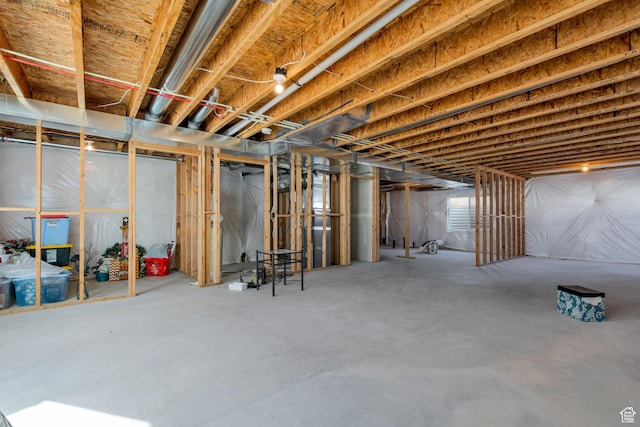view of basement