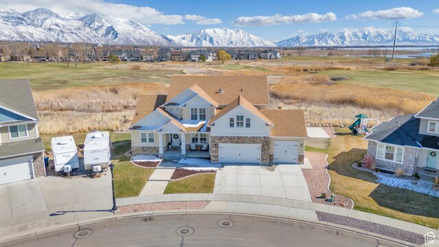 777 S Lake View Dr, Vineyard, UT 84059 - birds eye view of property featuring a mountain view