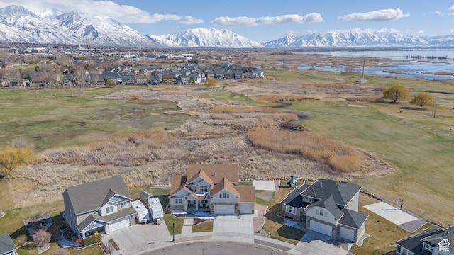 777 S Lake View Dr, Vineyard, UT 84059 - bird's eye view with a residential view and a water and mountain view