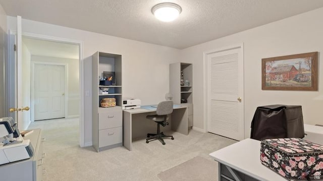 315 Stonehenge, Providence, UT 84332 - office area featuring light colored carpet, baseboards, and a textured ceiling