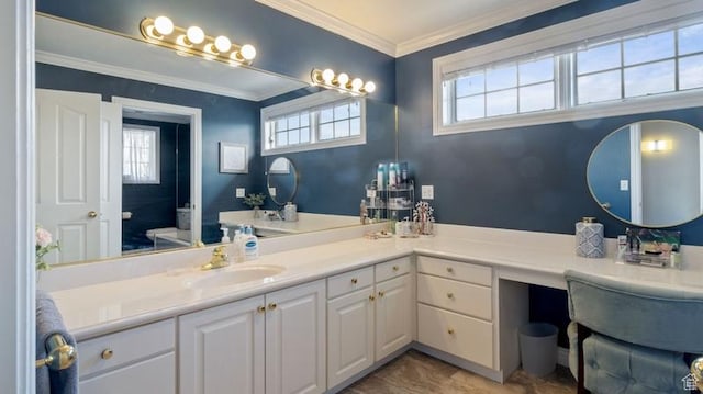 315 Stonehenge, Providence, UT 84332 - bathroom with vanity and ornamental molding