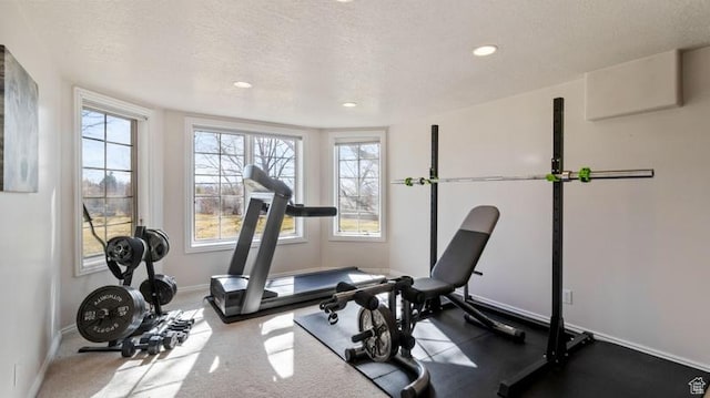 315 Stonehenge, Providence, UT 84332 - exercise room featuring recessed lighting, a textured ceiling, and baseboards