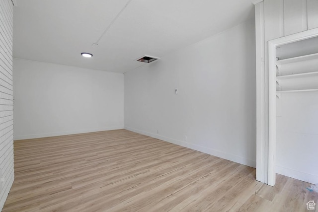 210 Ogden Cyn, Ogden, UT 84401 - empty room featuring visible vents, baseboards, and light wood finished floors