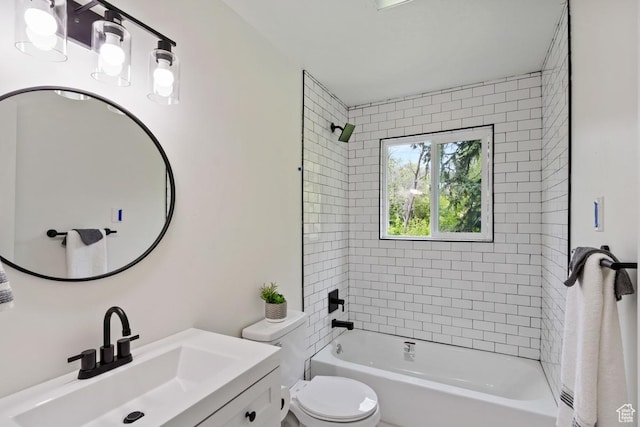 210 Ogden Cyn, Ogden, UT 84401 - full bathroom featuring vanity, shower / bathing tub combination, and toilet