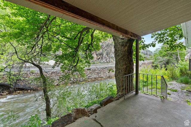 208 Ogden Cyn, Ogden, UT 84401 - view of patio with a water view