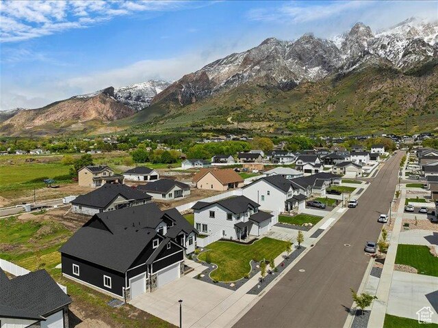 170 W 825 S, Willard, UT 84340 - drone / aerial view with a mountain view and a residential view