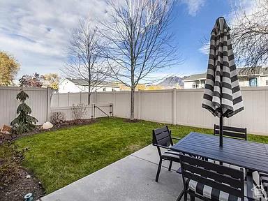 view of patio / terrace with outdoor dining space and a fenced backyard