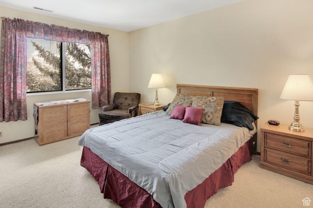 7065 N 2200 W Unit 2W, Summit Park, UT 84098 - bedroom with visible vents and light colored carpet