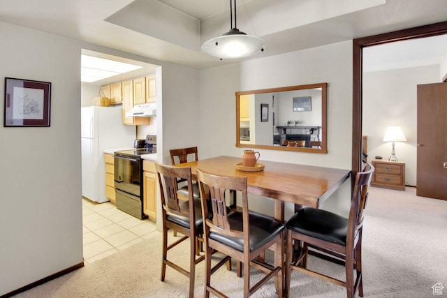 7065 N 2200 W Unit 2W, Summit Park, UT 84098 - dining area with light carpet and light tile patterned floors