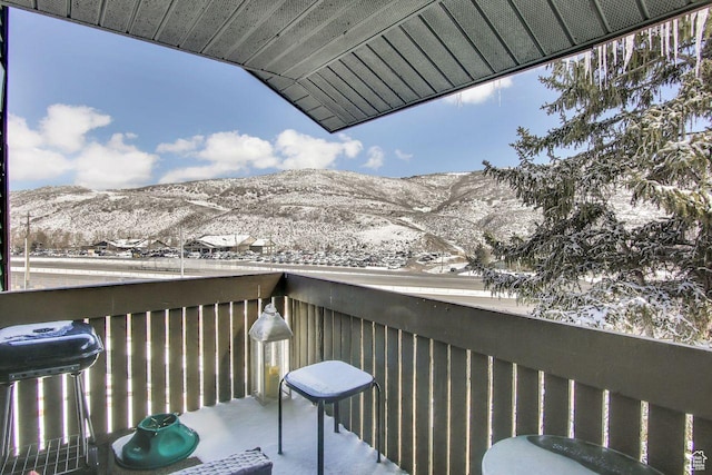 7065 N 2200 W Unit 2W, Summit Park, UT 84098 - snow covered back of property with a mountain view