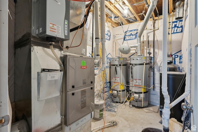 9227 N Horizon Dr, Eagle Mountain, UT 84005 - utility room featuring water heater