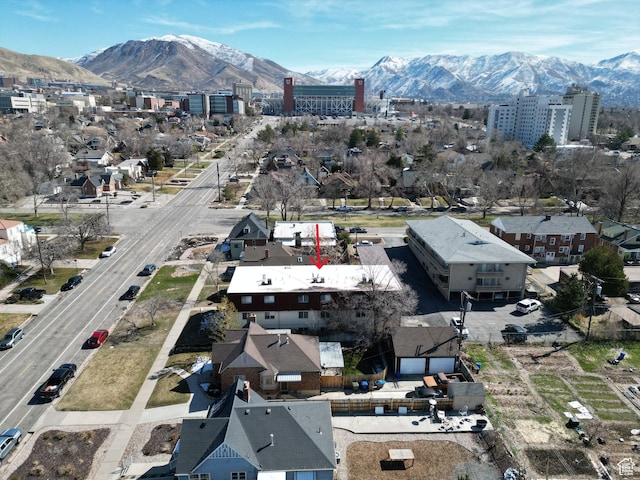 1162 E 400 S, Salt Lake City, UT 84102 - birds eye view of property with a mountain view