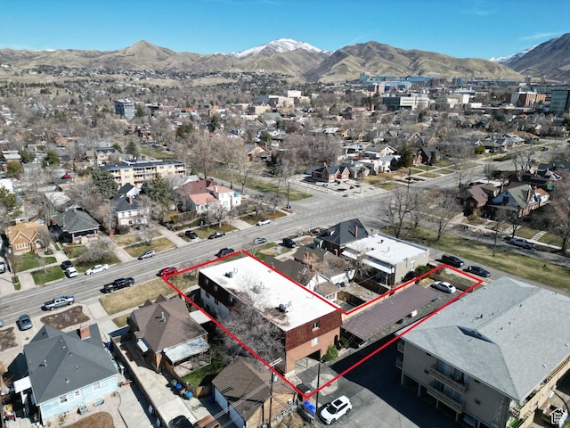 1162 E 400 S, Salt Lake City, UT 84102 - bird's eye view with a residential view and a mountain view