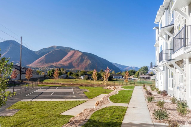 2744 E 1060 S, Spanish Fork, UT 84660 - view of community featuring fence, a mountain view, and a lawn