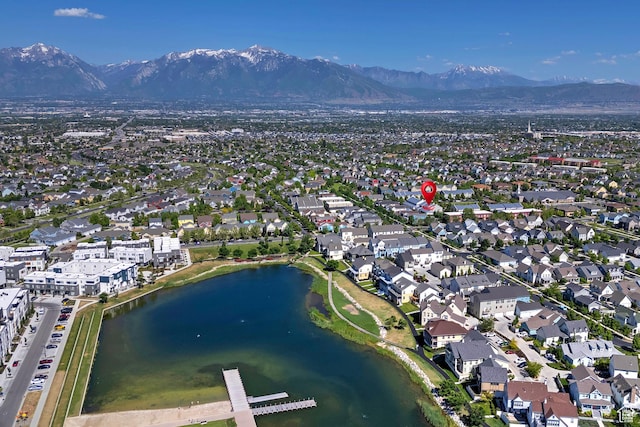4532 W Cave Run Ln S, South Jordan, UT 84009 - view of property location with a water and mountain view and nearby suburban area