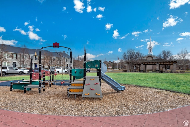 4532 W Cave Run Ln S, South Jordan, UT 84009 - communal playground with a yard and a residential view